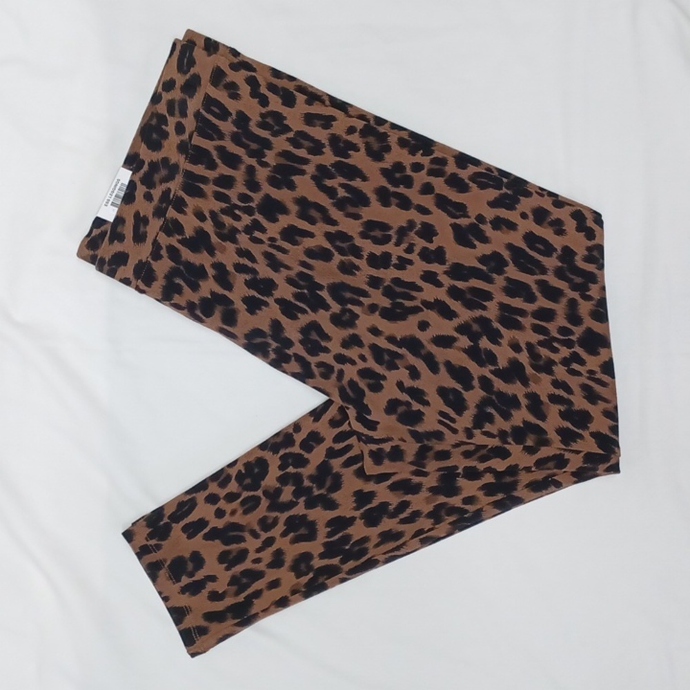 Style & Co Plus Size Basic Printed Leggings, Classic Animal Brown - Picture 7 of 10